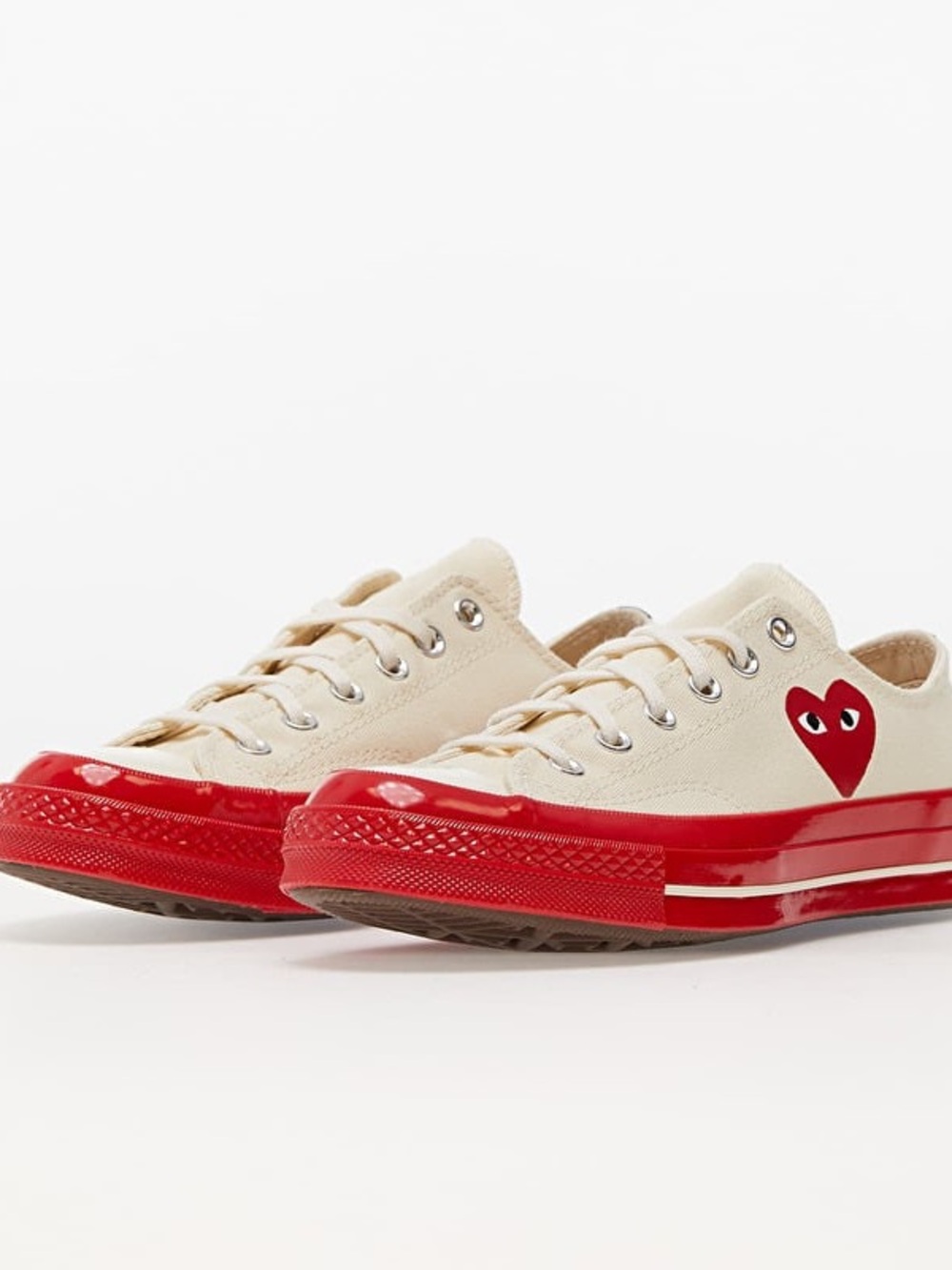 NWT CONVERSE X COMME DES GARÇONS PLAY CHUCK TAYLOR 70 LOW RED SOLE Size W/8 M/6